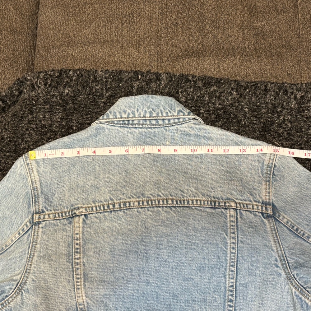 SLVRLAKE Rework Two-Tone Denim Jacket Washed In Valley NWOT - Picture 11 of 15